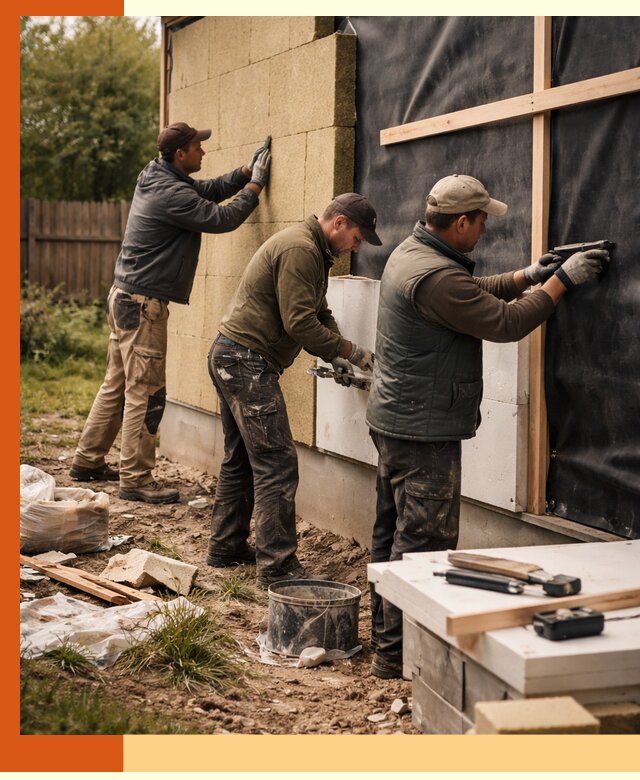 Утепление дачного дома под ключ в Киржаче