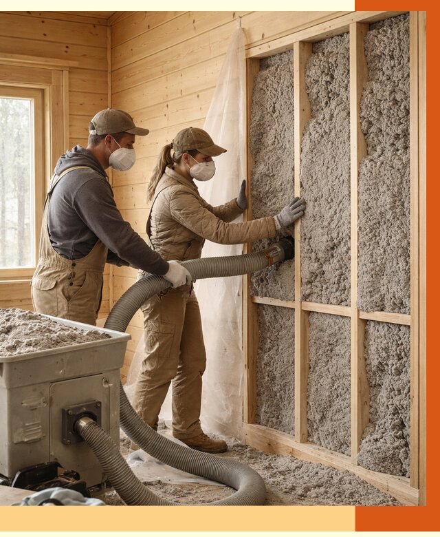 Утепление дачного дома эковатой в Киржаче от 1495 руб./м2 — комплексно, ТепломастерКрж