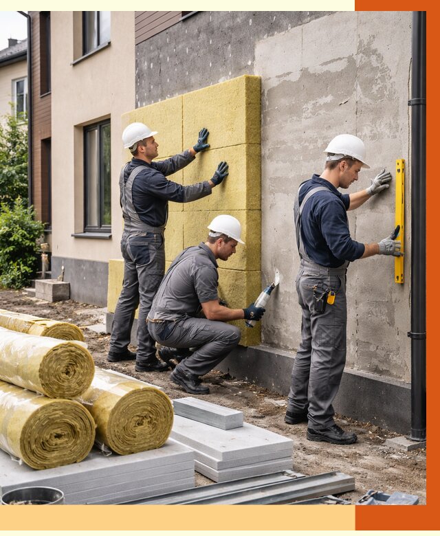 Утепление таунхауса в Киржаче от 7423 руб/м2 — комплекс под ключ | ТепломастерКрж