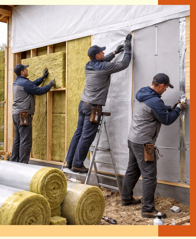 Утепление каркасного дома в Киржаче от 4330 руб./м2 — профессионально | ТепломастерКрж