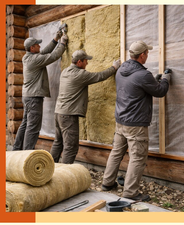 Утепление деревянного дома в Киржаче эффективными технологиями