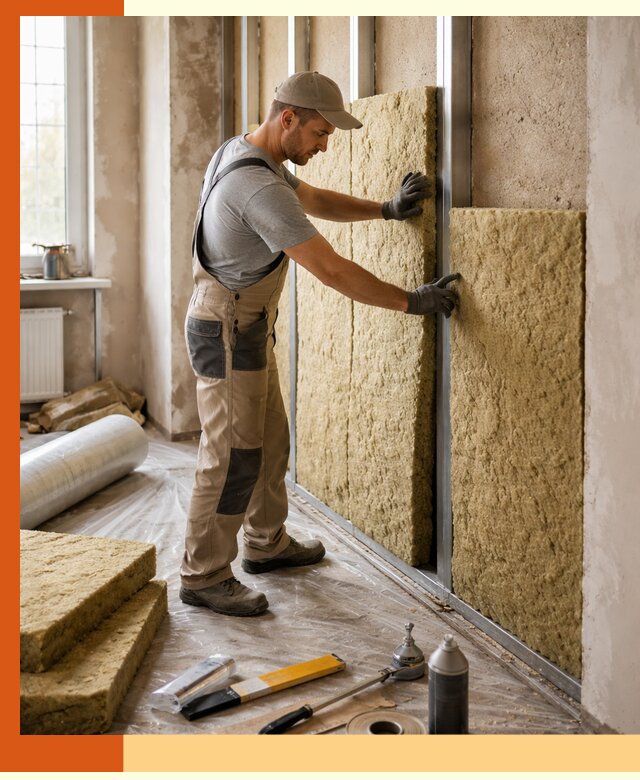 Утепление квартиры в Киржаче — комплексная теплоизоляция стен и полов