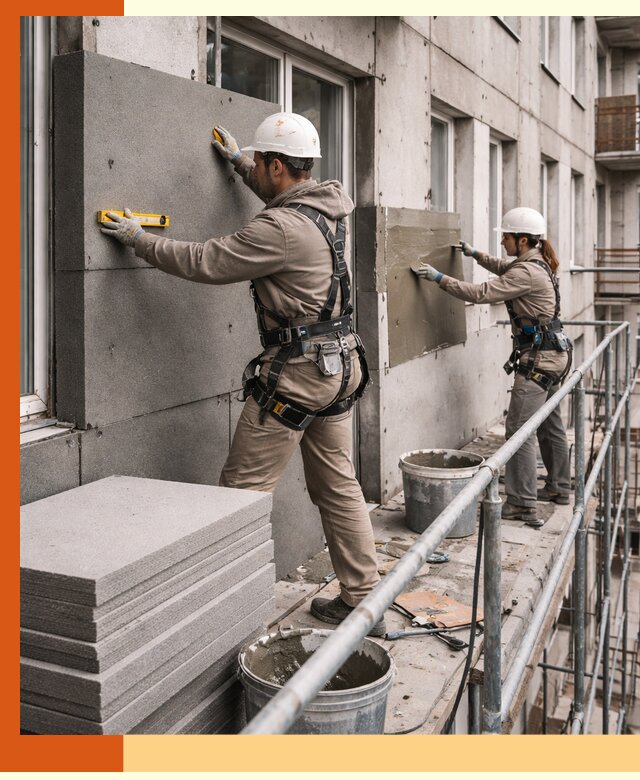 Утепление квартиры снаружи под ключ в Киржаче