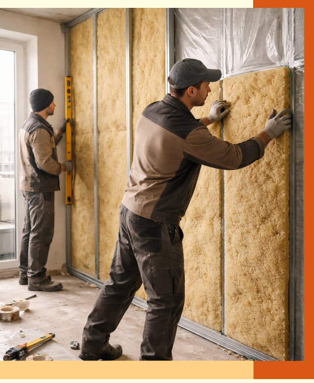 Утепление квартиры изнутри в Киржаче от 4485 руб. за м2 | Проф. работы ТепломастерКрж