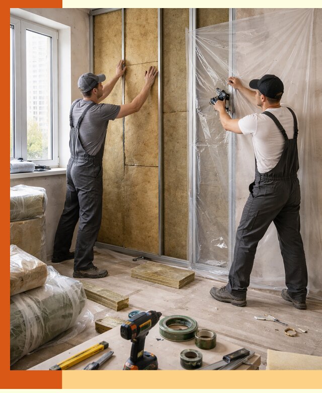 Утепление квартиры изнутри профессионально в Киржаче