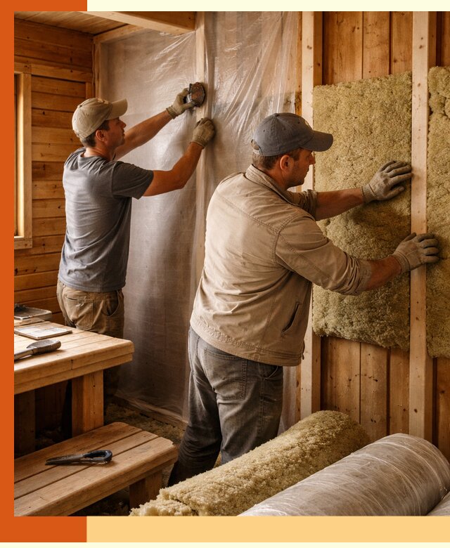 Утепление бани изнутри в Киржаче качественно и недорого