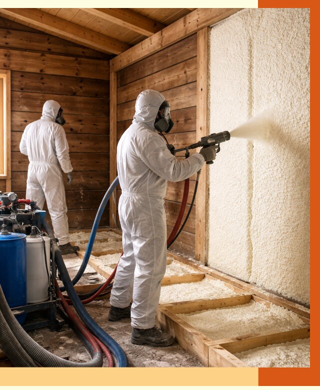 Утепление бани ппу в Киржаче под ключ от 4330 руб./м2 | ТепломастерКрж - напыление и монтаж ппу