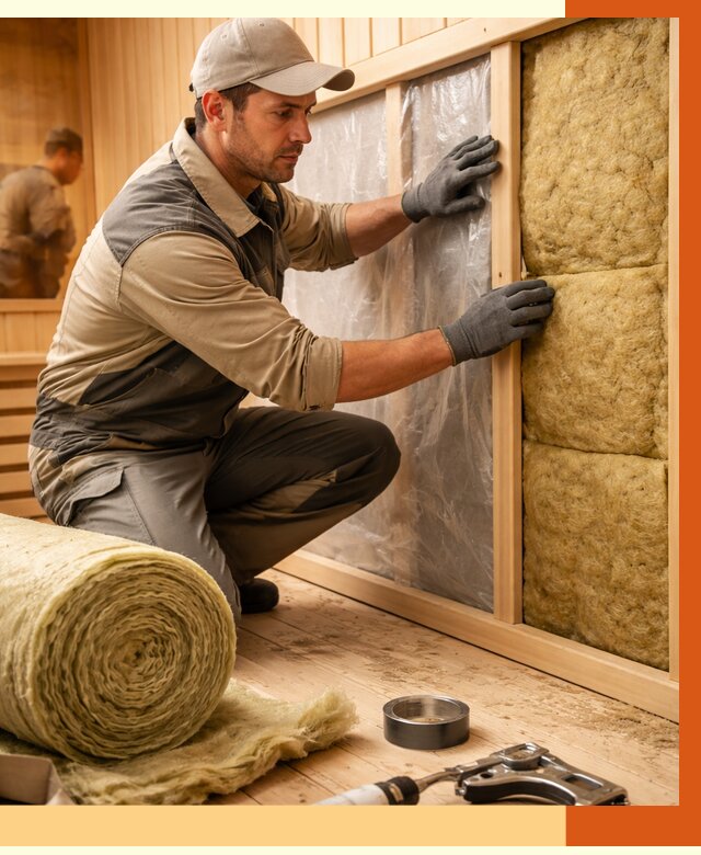 Утепление сауны изнутри в Киржаче от 6702 руб. за м2 | ППУ, под ключ — ТепломастерКрж