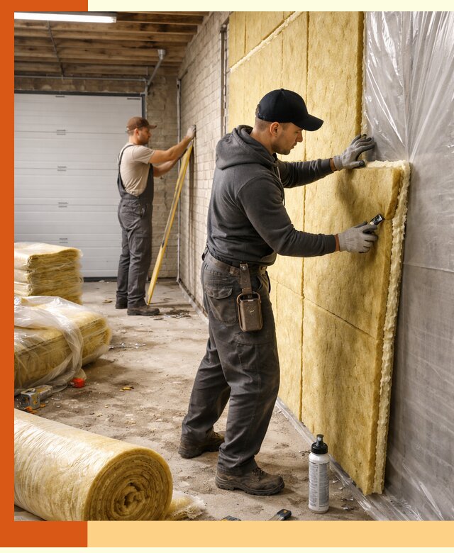 Утепление гаража под ключ в Киржаче — все виды теплоизоляции