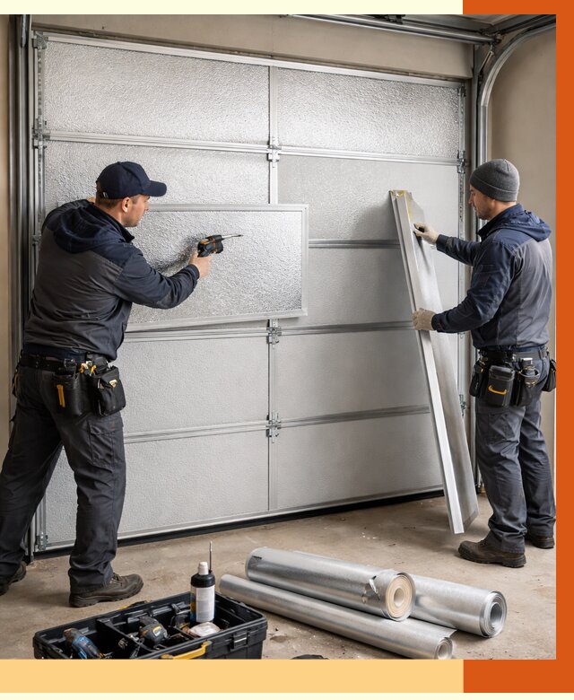 Утепление гаражных ворот в Киржаче от 8093 руб/м2 — надежно и быстро | ТепломастерКрж