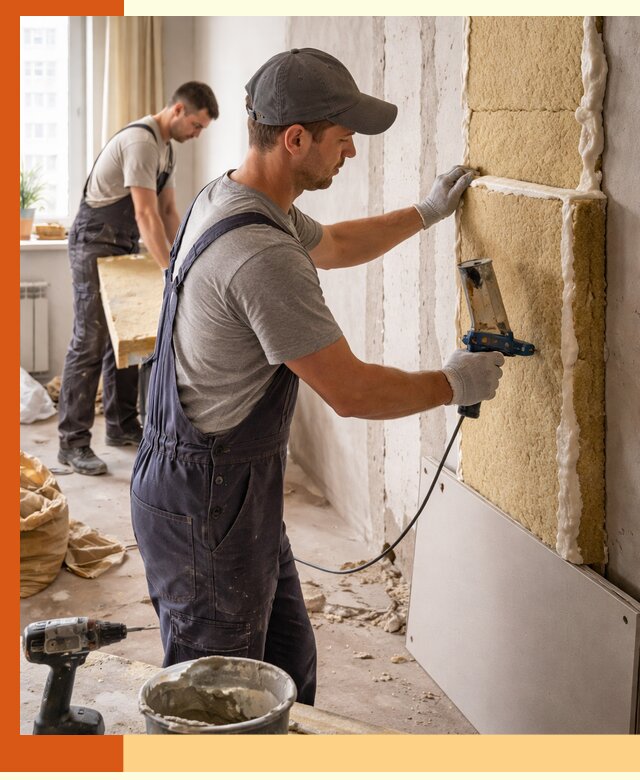 Утепление стен изнутри в Киржаче — качественно и эффективно