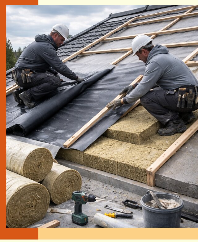 Утепление крыши снаружи в Киржаче: профессиональная теплоизоляция