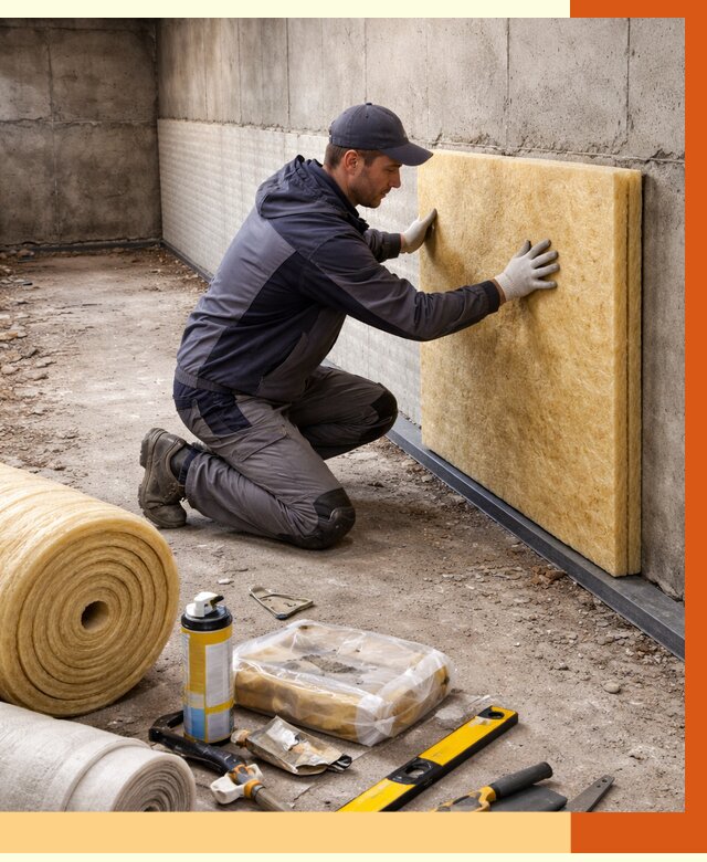 Утепление фундамента изнутри в Киржаче от 4330 руб./м2 — работы под ключ | ТепломастерКрж