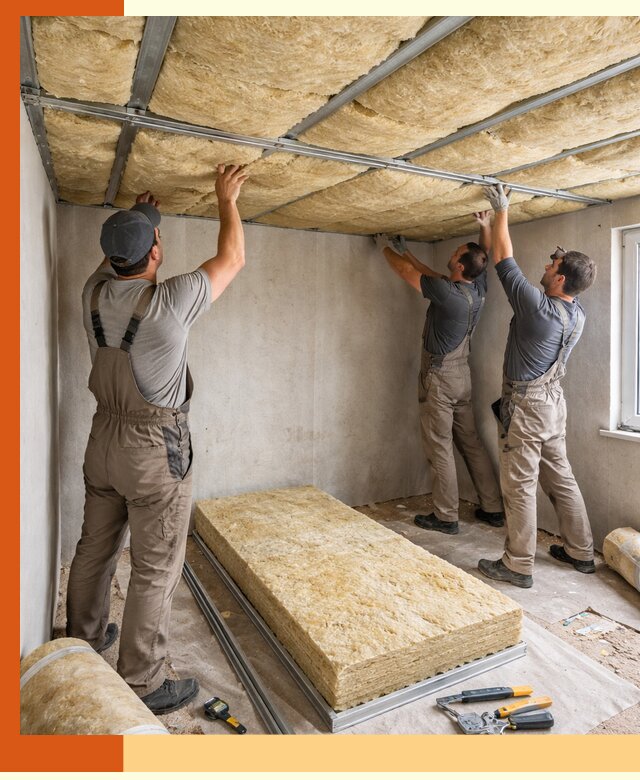 Утепление потолка в Киржаче — тепло и без сквозняков