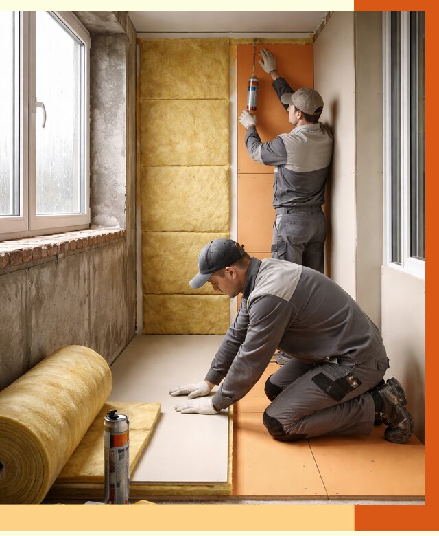 Утепление лоджии под ключ в Киржаче от 6702 руб/м2 — комплексное решение | ТепломастерКрж