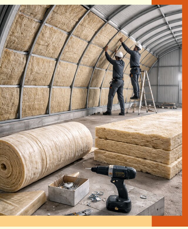 Утепление арочного ангара в Киржаче от 3299 руб./м2 под ключ | ТепломастерКрж