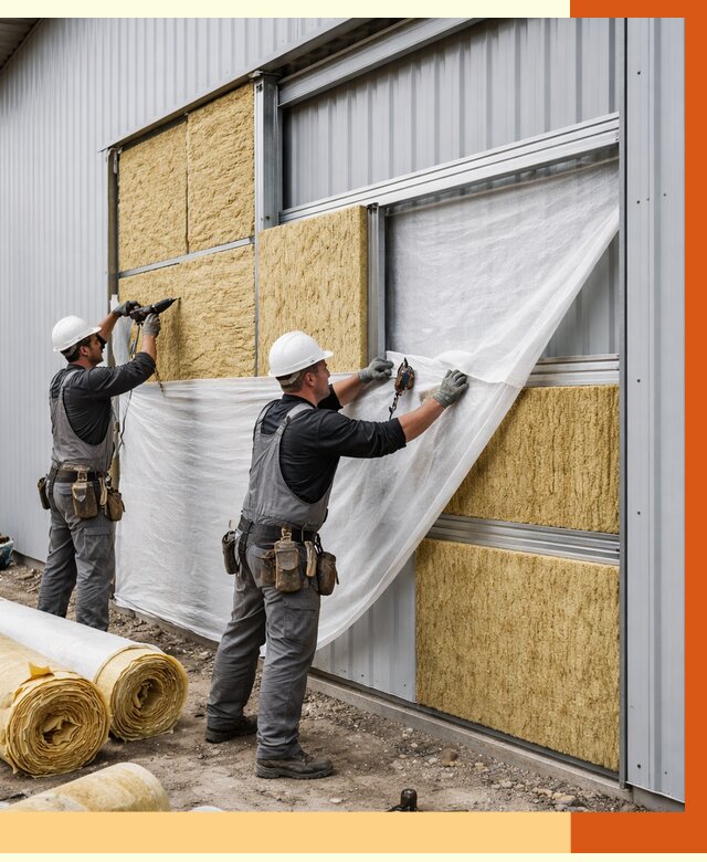 Утепление металлического склада в Киржаче от 4640 руб/м2 — комплексное утепление под ключ | ТепломастерКрж