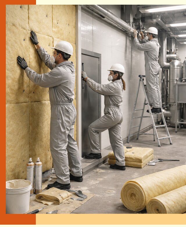 Утепление пищевого цеха под ключ в Киржаче