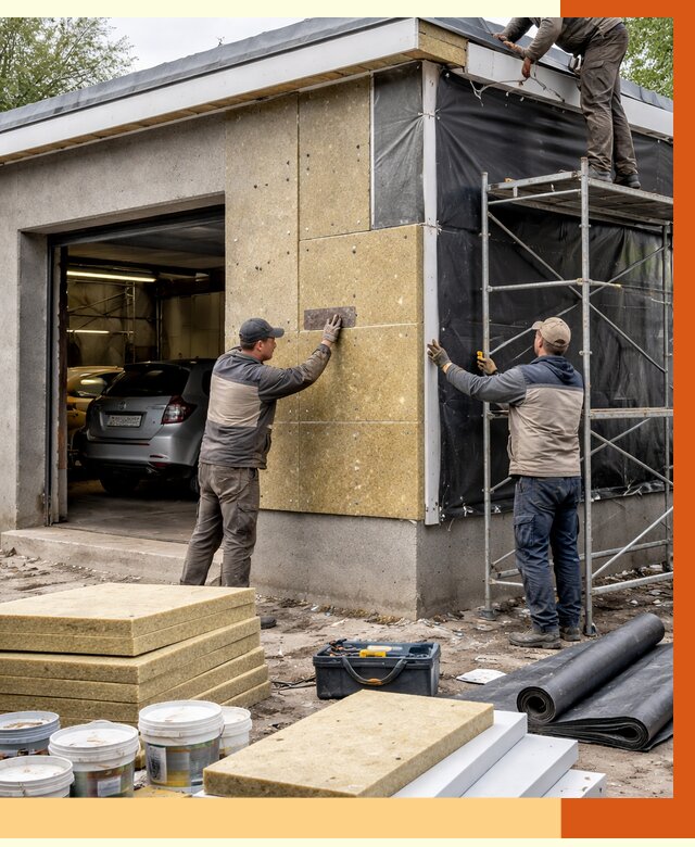 Утепление автосервиса в Киржаче ппу, пеноизоляция, от 14950 руб/м2 — ТепломастерКрж