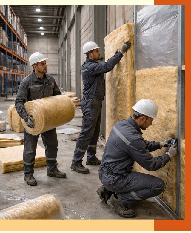 Утепление логистического центра в Киржаче от 4640 руб/м² под ключ | ТепломастерКрж