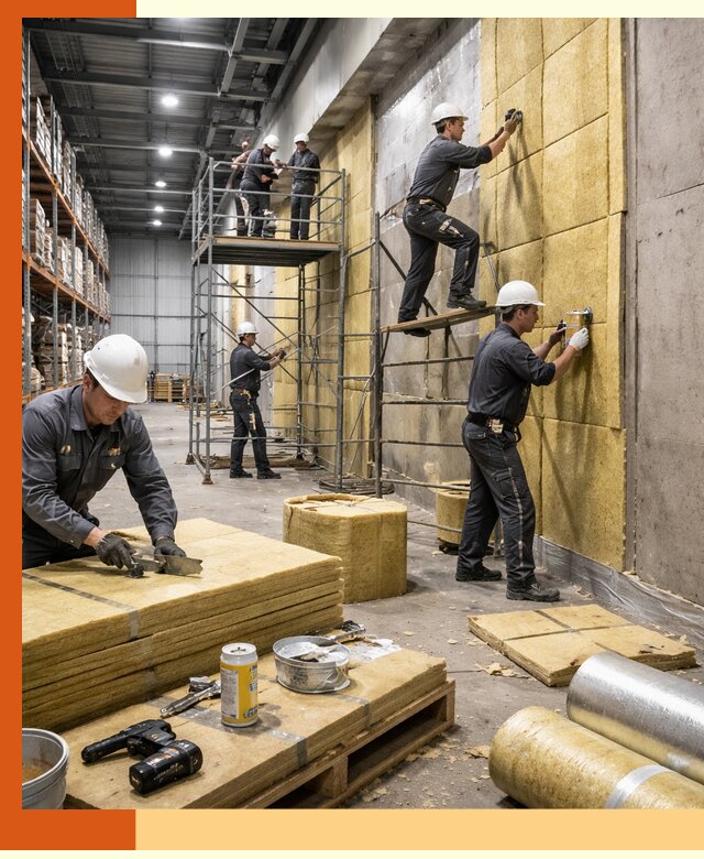 Утепление логистического центра в Киржаче качественно и экономично