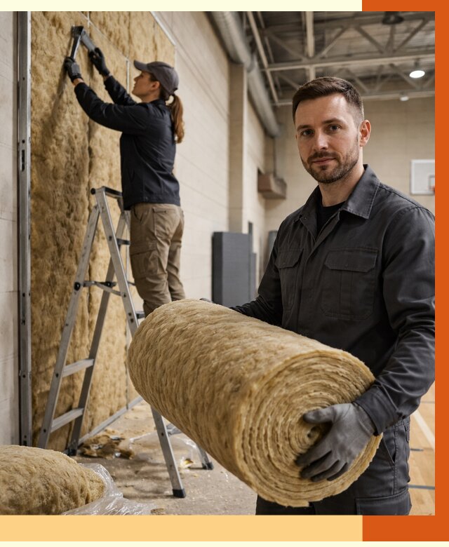 Утепление спортзала в Киржаче от 7733 руб/м2 — комплексное утепление под ключ | ТепломастерКрж