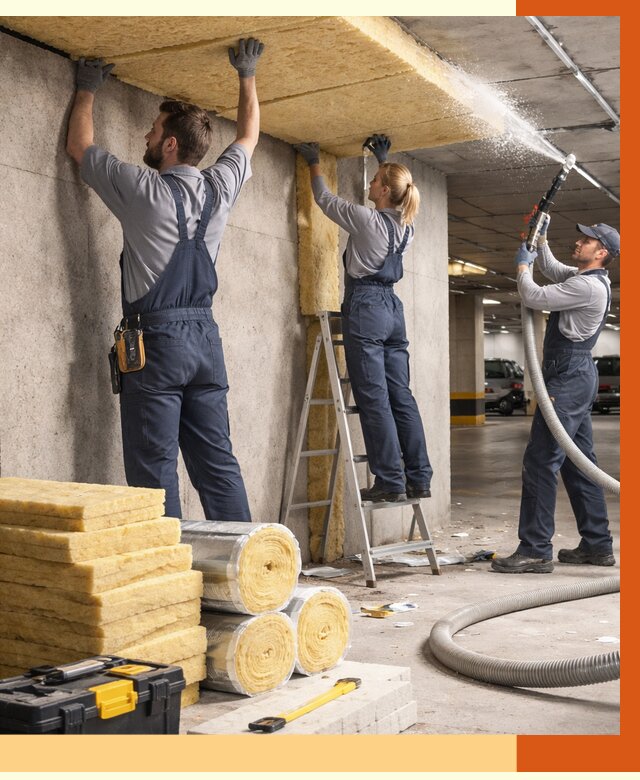 Утепление паркинга в Киржаче от 7011 руб./м2 — работы под ключ | ТепломастерКрж