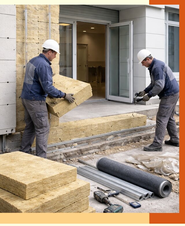 Утепление медицинского центра в Киржаче под ключ от 12888 руб./м² | ТепломастерКрж