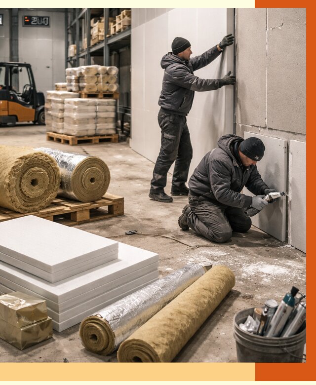 Утепление холодного склада в Киржаче от 8764 руб/м2 — комплексное под ключ | ТепломастерКрж