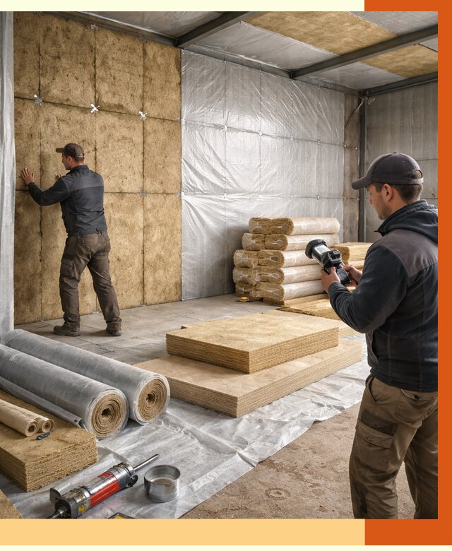 Утепление теплого склада в Киржаче под ключ от 11857 руб/м² | ТепломастерКрж