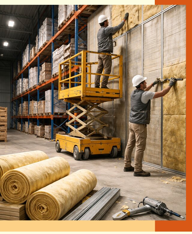 Утепление торгового склада в Киржаче от 3299 руб/м2 — комплексно и под ключ | ТепломастерКрж