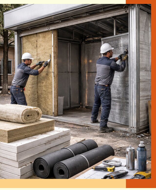 Утепление павильона шаурма в Киржаче под ключ от 1237 руб. за м² | ТепломастерКрж