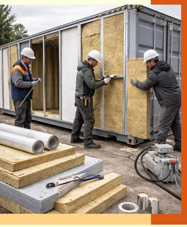 Утепление морского контейнера в Киржаче от 3866 руб. под ключ | ТепломастерКрж