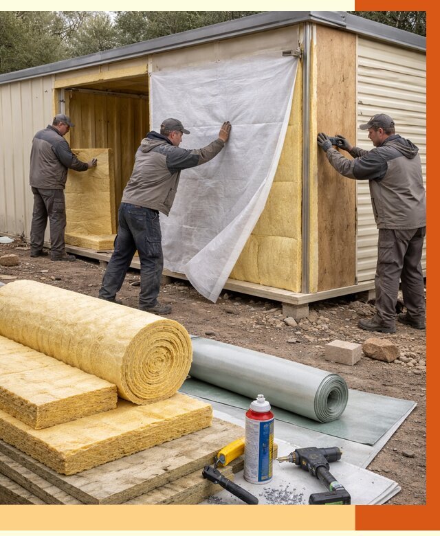 Утепление строительной бытовки в Киржаче от 12888 руб. под ключ | ТепломастерКрж