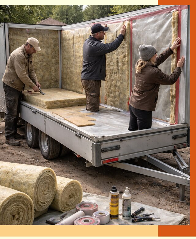 Утепление прицепа в Киржаче под ключ от 12888 руб. — комплекс от ТепломастерКрж