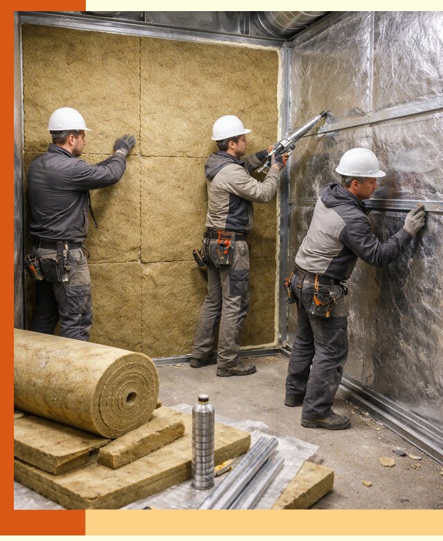 Утепление венткамеры в Киржаче — качественная теплоизоляция и шумопоглощение