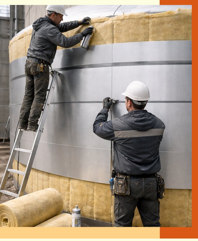 Утепление цистерны в Киржаче пенополиуретаном от 14950 руб. под ключ | ТепломастерКрж