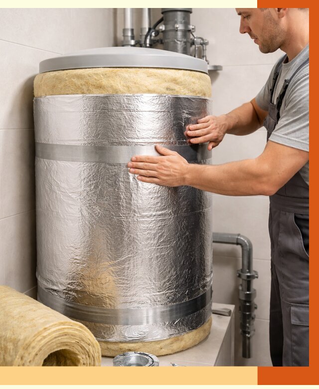 Утепление бойлера в Киржаче от 4640 руб. под ключ | Утепление ППУ | ТепломастерКрж