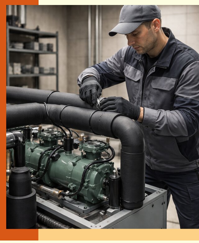 Утепление холодильного агрегата и теплоизоляция в Киржаче