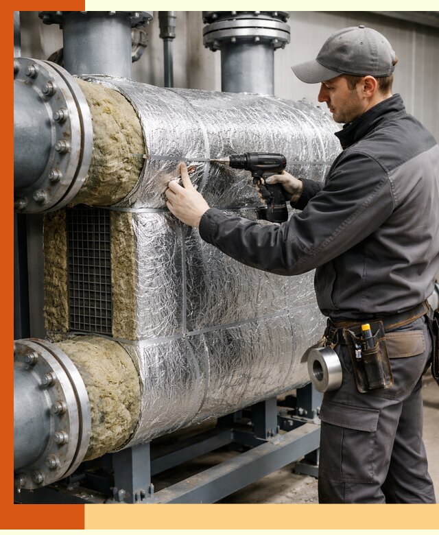 Утепление теплообменника в Киржаче — профессиональная теплоизоляция оборудования