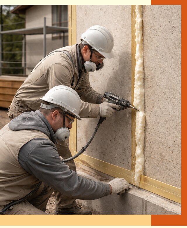 Утепление сип панелей ППУ в Киржаче от 4949 руб. под ключ | ТепломастерКрж