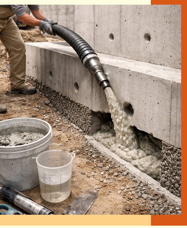 Заполнение полостей фундамента в Киржаче от 7011 руб. под ключ | ТепломастерКрж