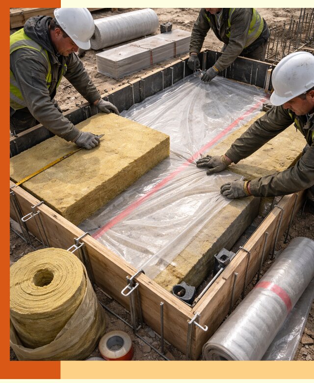 Теплоизоляция опалубки для строительства в Киржаче