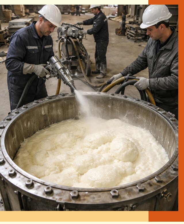 Заливка ППУ в емкости в Киржаче от 7475 руб. — утепление емкости под ключ | ТепломастерКрж