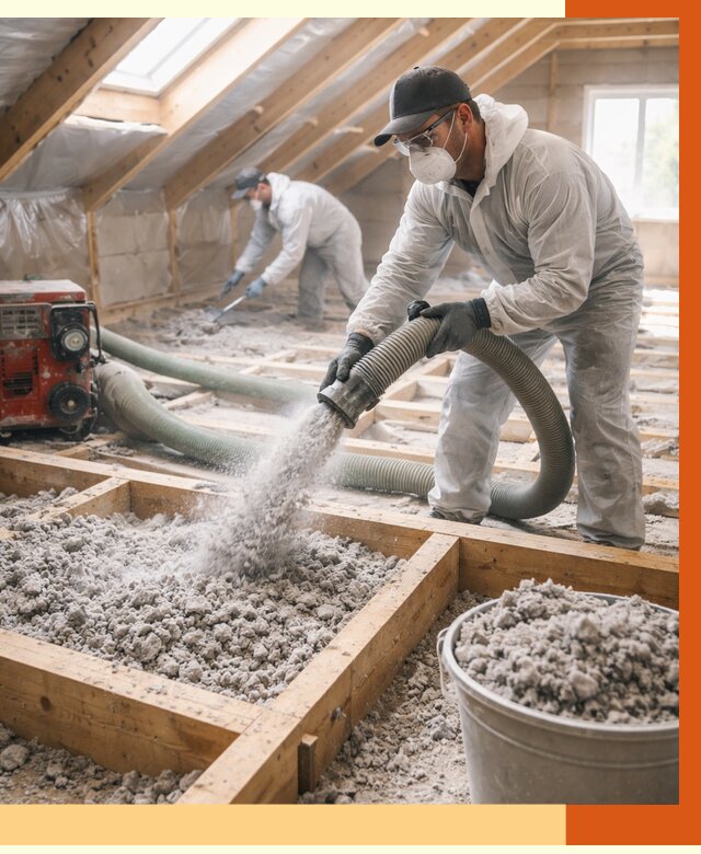 Утепление эковатой в Киржаче от 3041 руб./м2 — монтаж и задувка | ТепломастерКрж