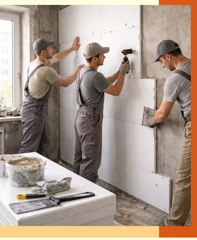 Утепление пенопластом домов и стен в Киржаче от 1907 руб. — ТепломастерКрж