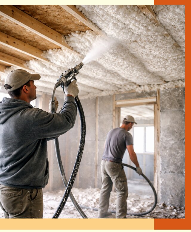 Утепление пеноизолом в Киржаче от 1650 руб./м2 под ключ | ТепломастерКрж