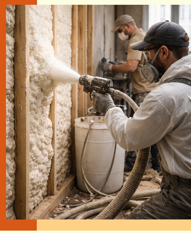 Утепление пеноизолом жилых и коммерческих объектов в Киржаче