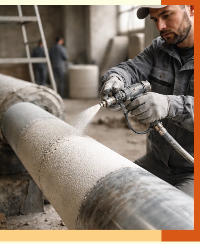 Утепление труб жидкой теплоизоляцией в Киржаче от 7733 руб. под ключ | ТепломастерКрж