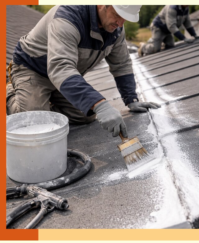 Утепление кровли жидкой теплоизоляцией в Киржаче